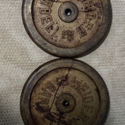 50 lb Weider Weights  - $100 (1 Inch)