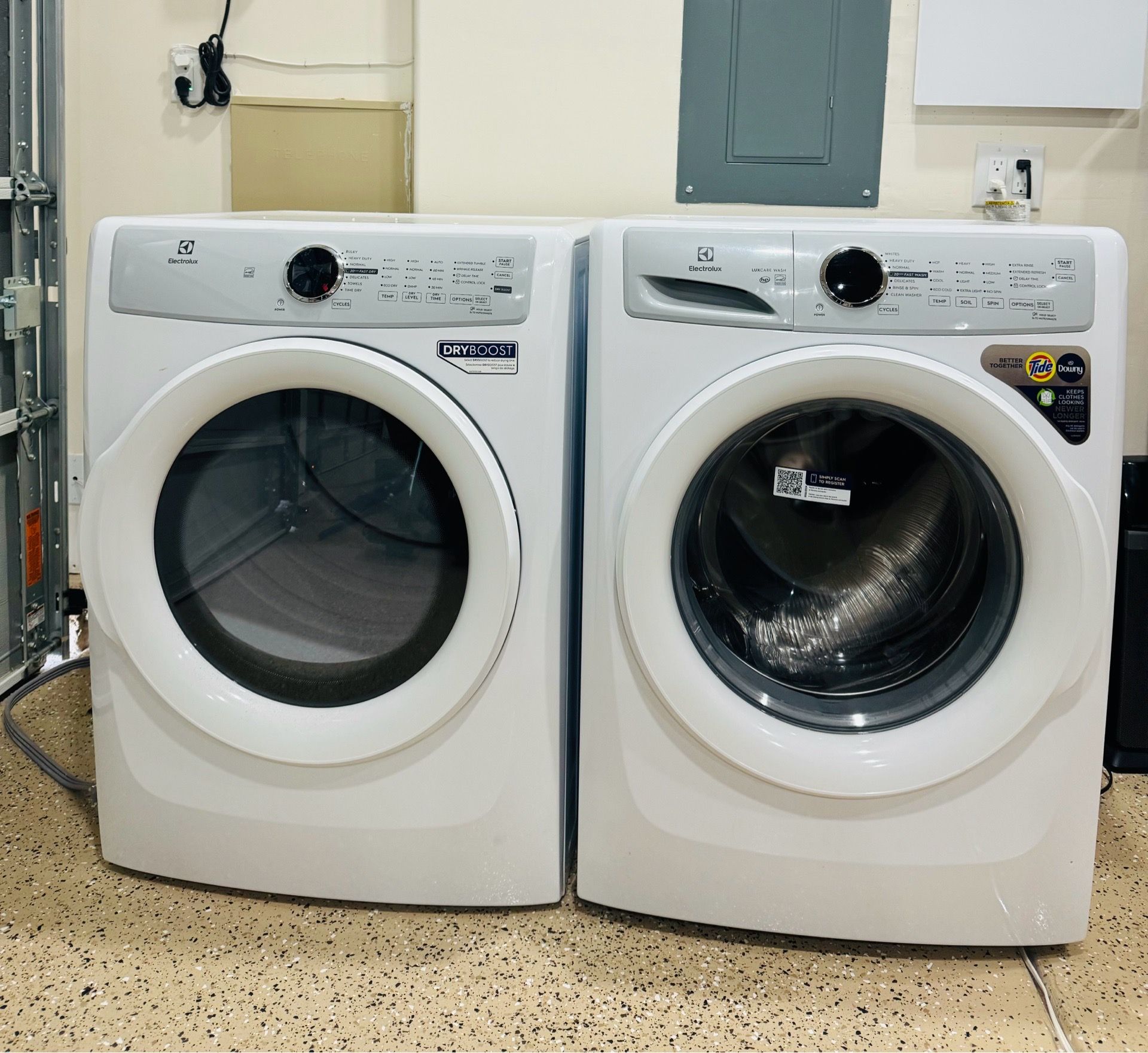 Washer and dryer
