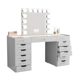 Eva Vanity Desk Pro - 13 Storage Drawers