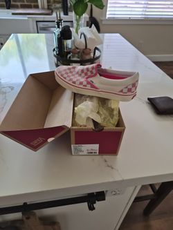 Vans Classic Skip-on Pink And White Checkered