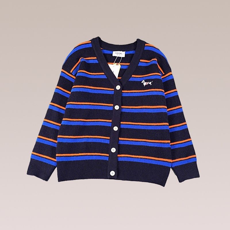 Tnom Browne Striped Cardigan Sweater