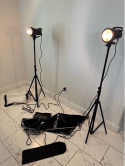 Elinchrom D-Lite RX 4 Studio Lighting Kit - Great Condition, Complete dual monolight setup W/ Stands