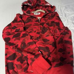Red Bape zip up men’s