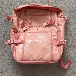 Stylish and Spacious Backpack – Peach/Coral Color