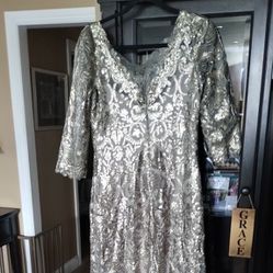 Dress Size 10 Macy's Sequin Mother Of The Bride Dress 