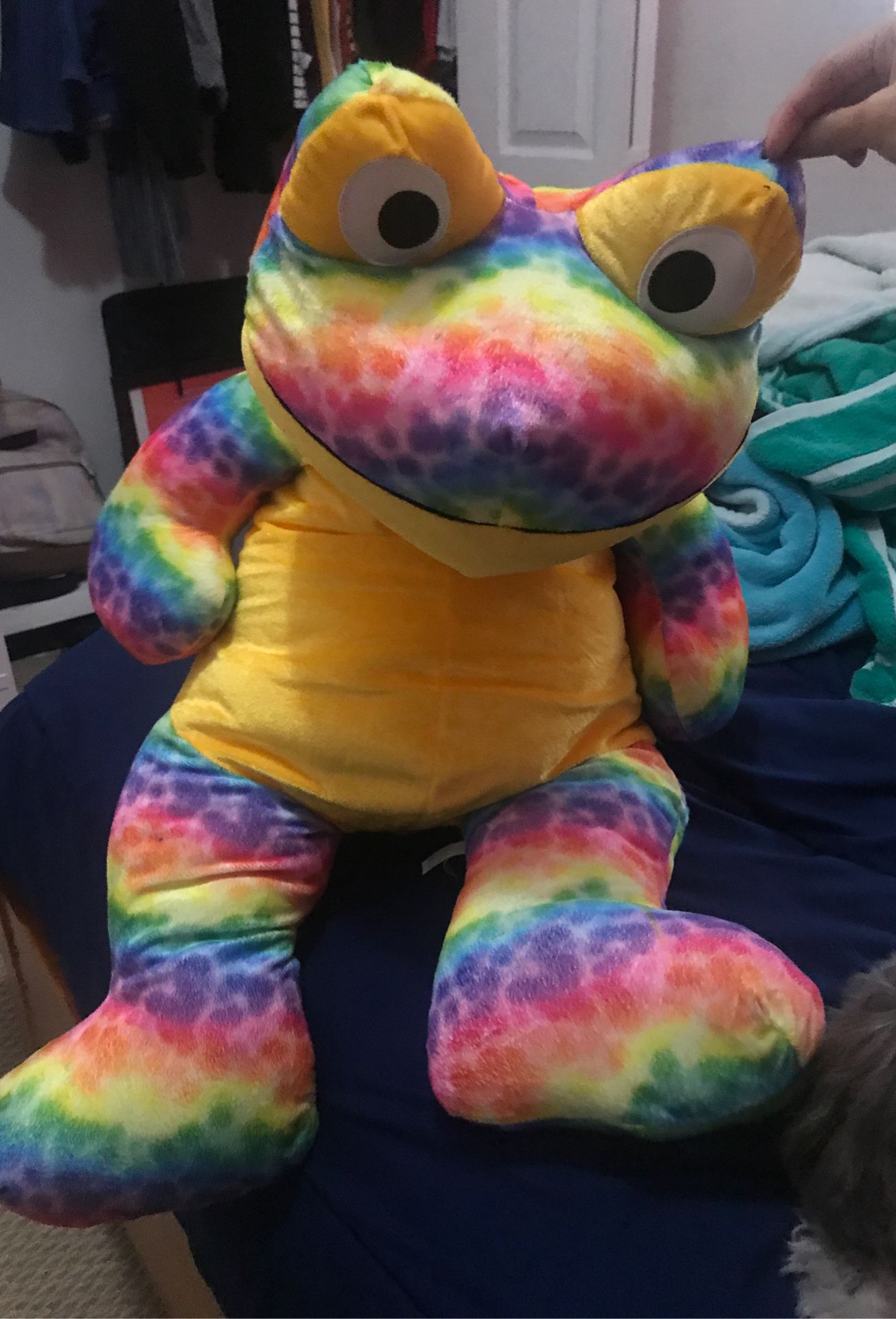 Giant frog stuffed animal