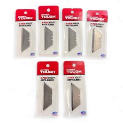 6 Pack - Hyper Tough Heavy-Duty Utility Blades, 5 Count