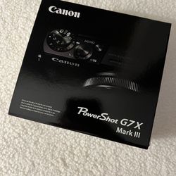 Canon PowerShot G7X Mark III Black Silver Brand New Sealed