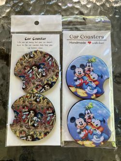 Car coaster Disney bundle.Comes with two brand new packs of car coasters