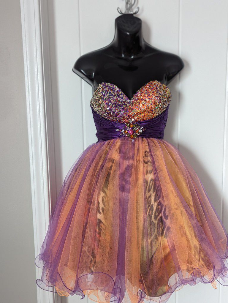 Colorful Prom Dress By Riva