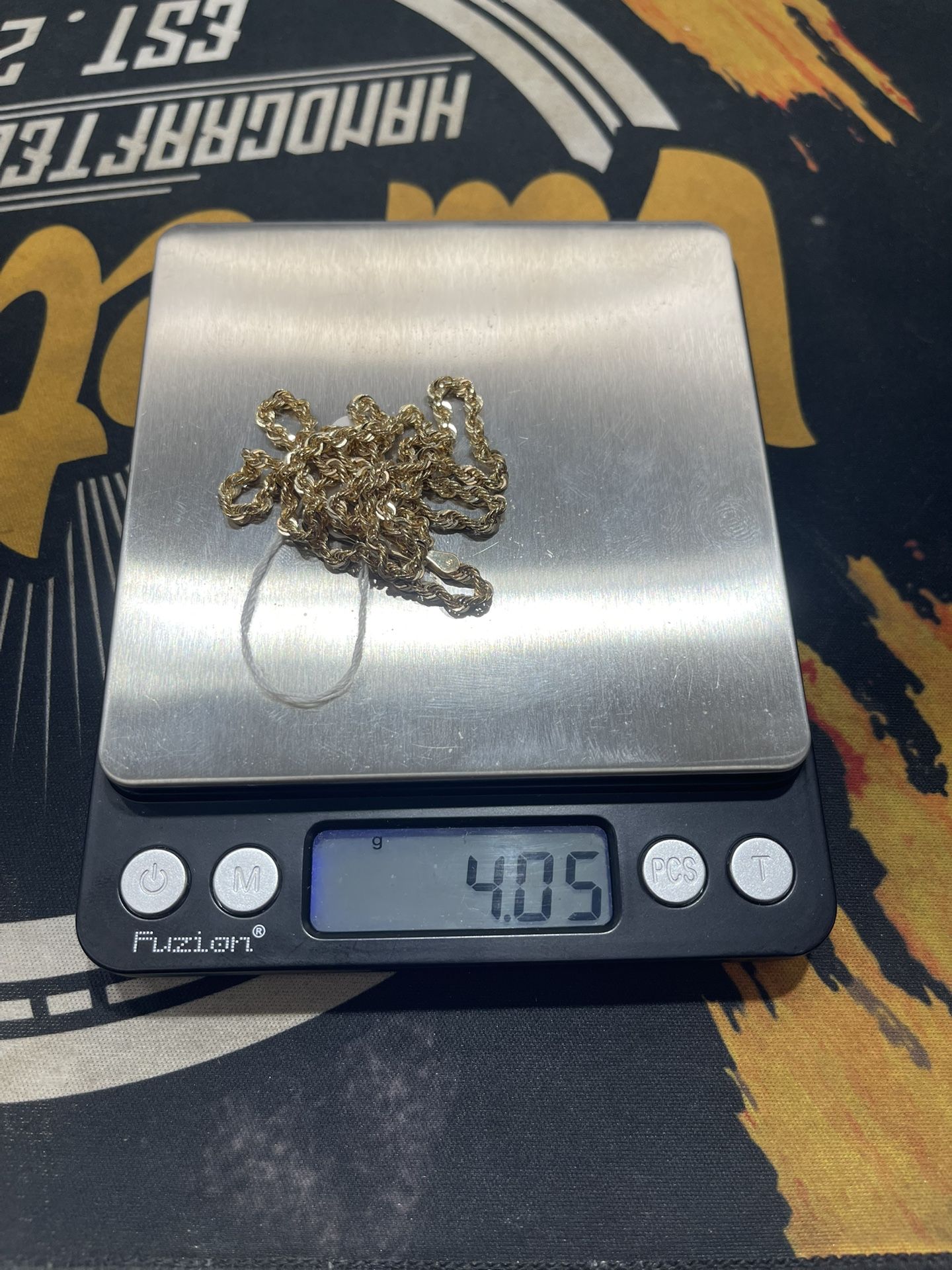 10k 3mm Gold Rope Chain