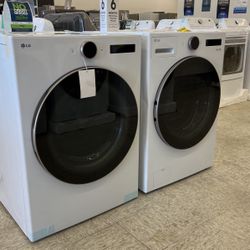 LG Front Load Washer And Dryer - Open Box With Warranty 
