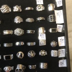 Real Silver Rings For Men And Women 