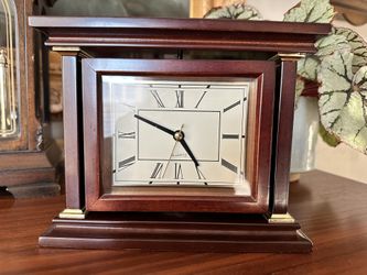 WOOD Clock/photo Holder 