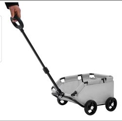 Dog Stroller, Portable Folding Dog Cart with 4 Wheels,
