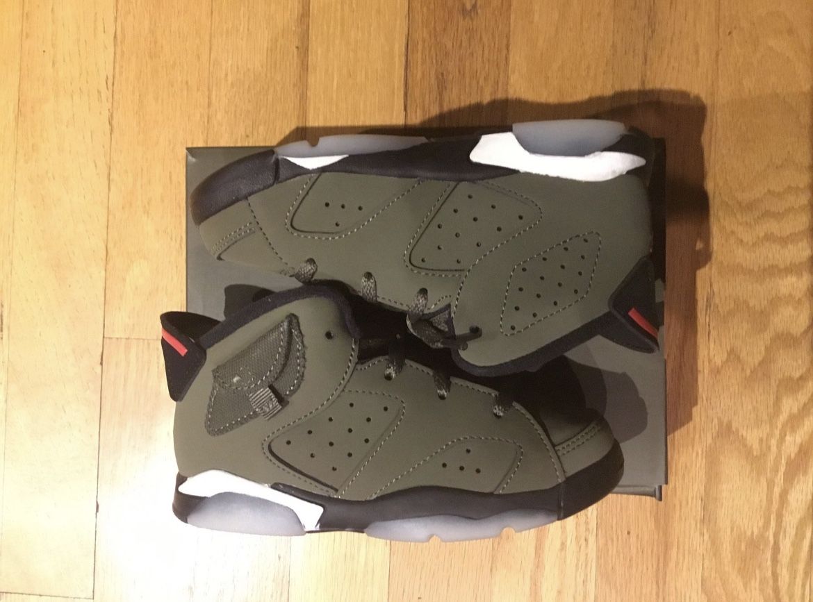 Jordan 6 Retro Travis Scott Olive - 9 C
