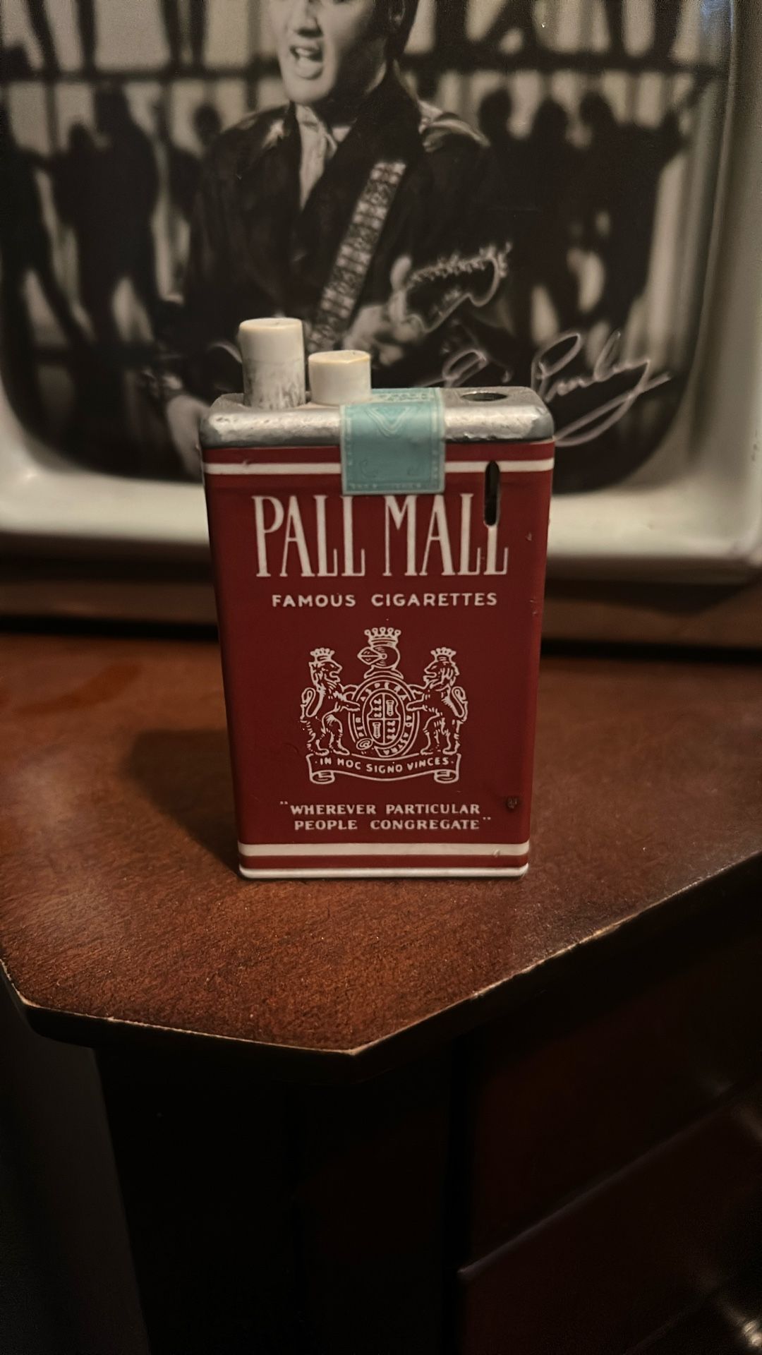 Vintage Pall Mall Cigarette Box Lighter