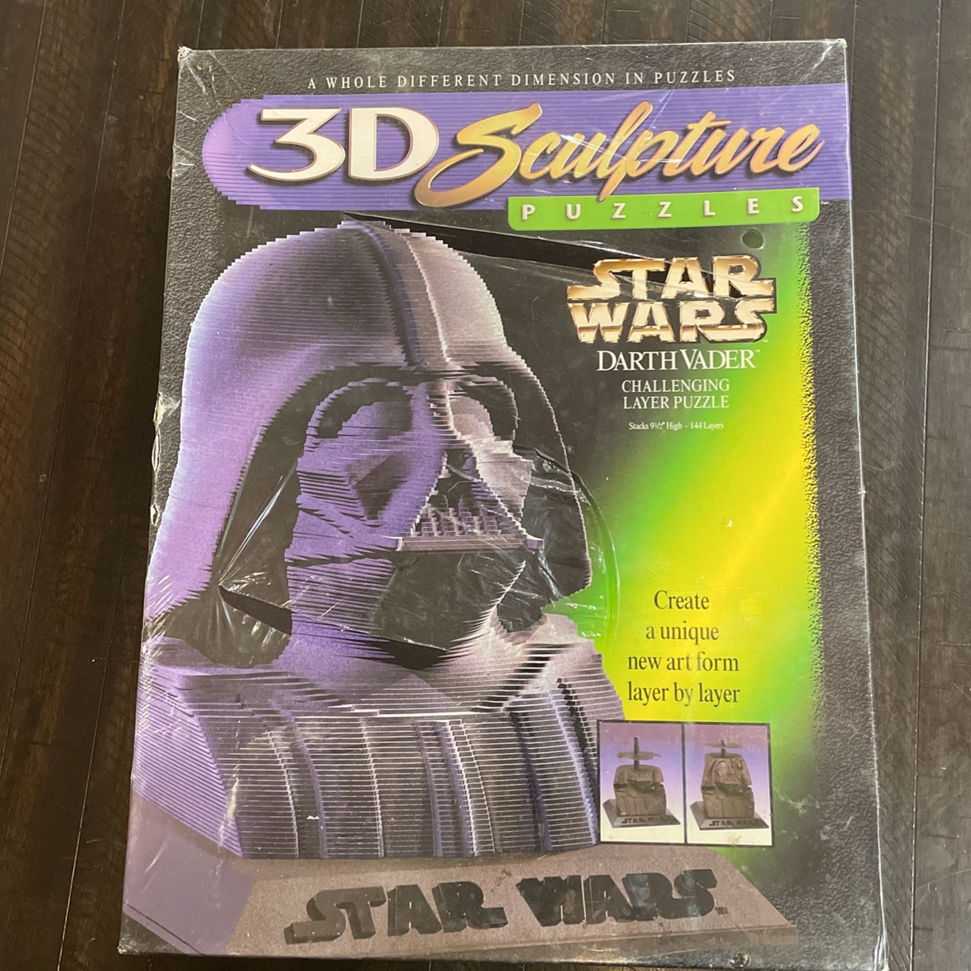 New 1997 Star Wars Darth Vader Layer Puzzle 3D Sculpture