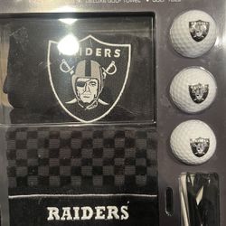 Raiders Golf Gift Set