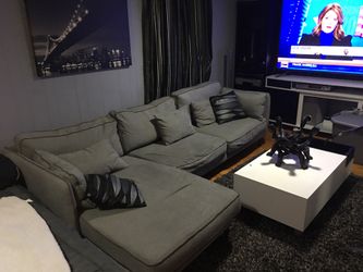 Grey sectional