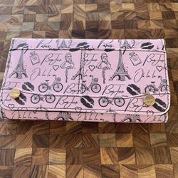 Pink Paris Themed Wallet