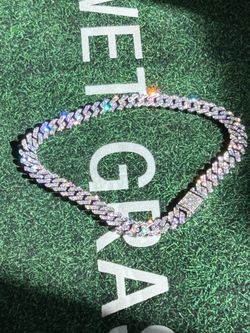 Mossinite Cuban link chain