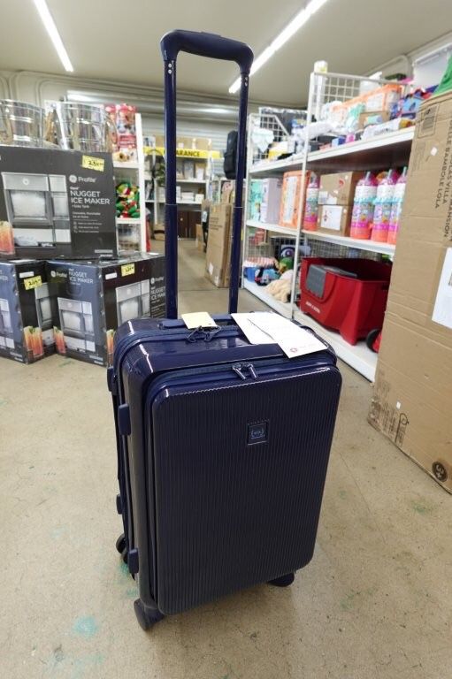 The Home Edit 21″ Hardside Luggage Suitcase w/ Duffel in Navy