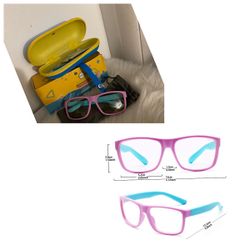 Kids Blue Light Blocking Glasses, Computer Gaming Screen Glasses with Flexible Frame for Boys Girls Age 5-13