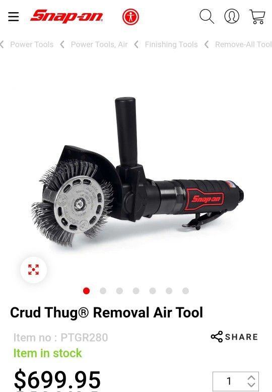 vintage snap-on "Crud Thug" air tool