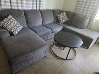 U-shape Grey couch $200 OBO