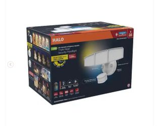 HALO Next Gen Hardwired LED Security Floodlight, 3 Head w/ Motion Sensing, D2D, Adjustable Brightness - New