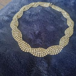 Vintage Rhinestone Choker 