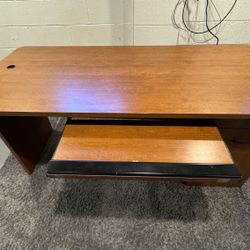 Office Desk With Sliding Keyboard Slide Out