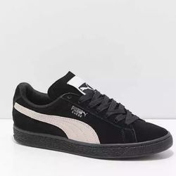 PUMA SUEDE CLASSIC BLACK PEARL SKATE SHOES 355462 66 NEW WOMENS SIZE 11. 