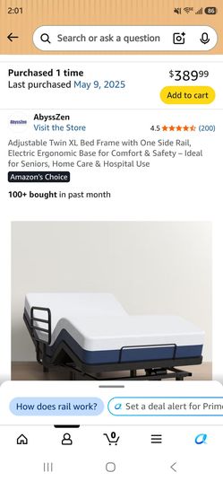 Twin xl adjustable mattress base