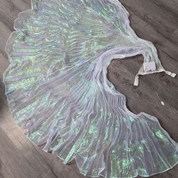 LED Iridescent Butterfly Wings Costume Cape
