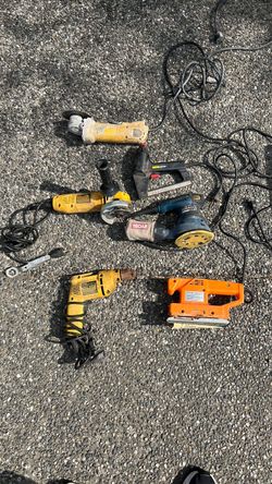 6-Piece Power Tool Lot (DeWalt, Ryobi, Stanley