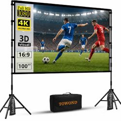 100” Projector Screen & Stand