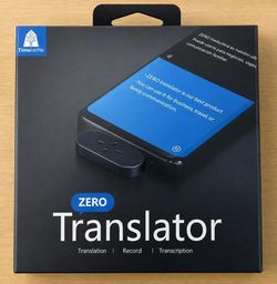 Timekettle Zero Translator Device for iPhone IOS - Black - NEW
