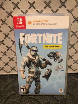 Fortnite deep freeze  bundle  ****read*** Nintendo switch