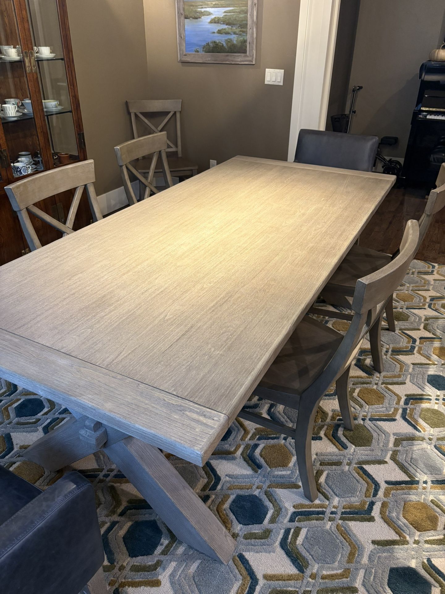 Toscana Extendable Dining Table & 6 Chairs, Pottery Barn