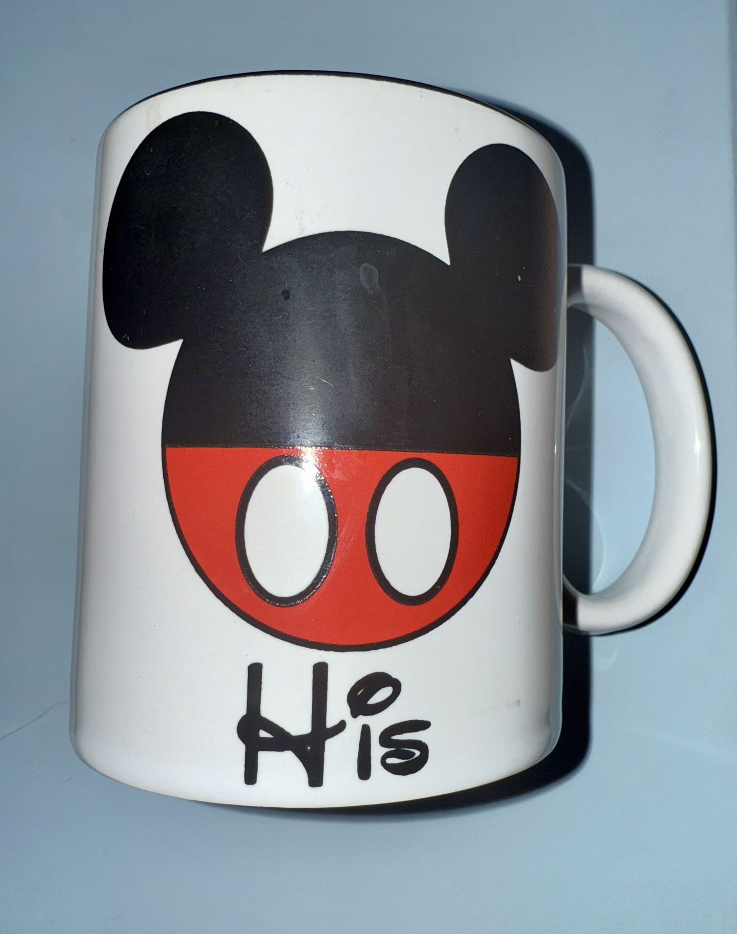 Disney Mickey Mouse “His” Men's Boys Coffee Mug Collectible Cup for Him 12 Oz