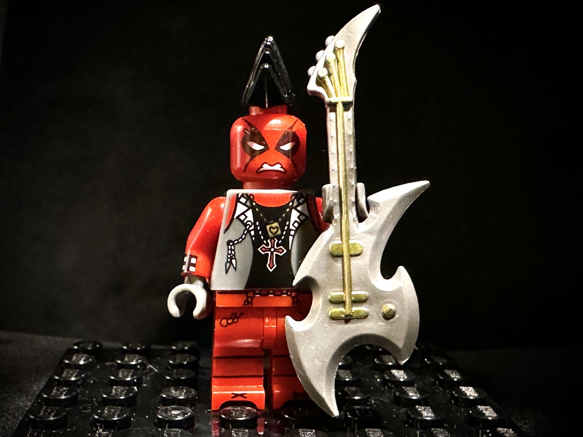 Lego Custom Dead Pool With Guitar