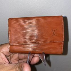 Louis Vuitton Brown Epi Key Holder