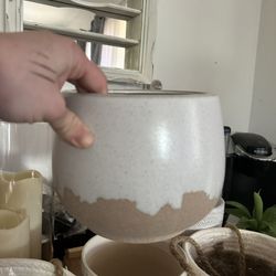 One Small And One Medium Ceramic Pot