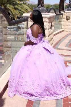 Quinceañera dress purple
