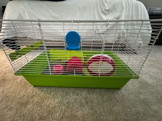 Hamster cage and some essentials