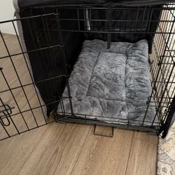 Dog Crate, Pad And Cover 30” X 21”