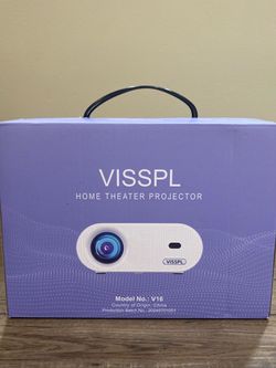 VISSPL V16 HD Home Theater Projector - In Box