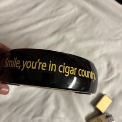 Cigars International Ashtray & Zippo 